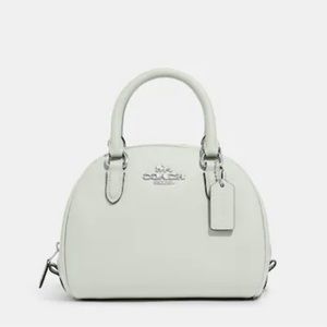 Coach Sydney Satchel in Silver/Light Sage